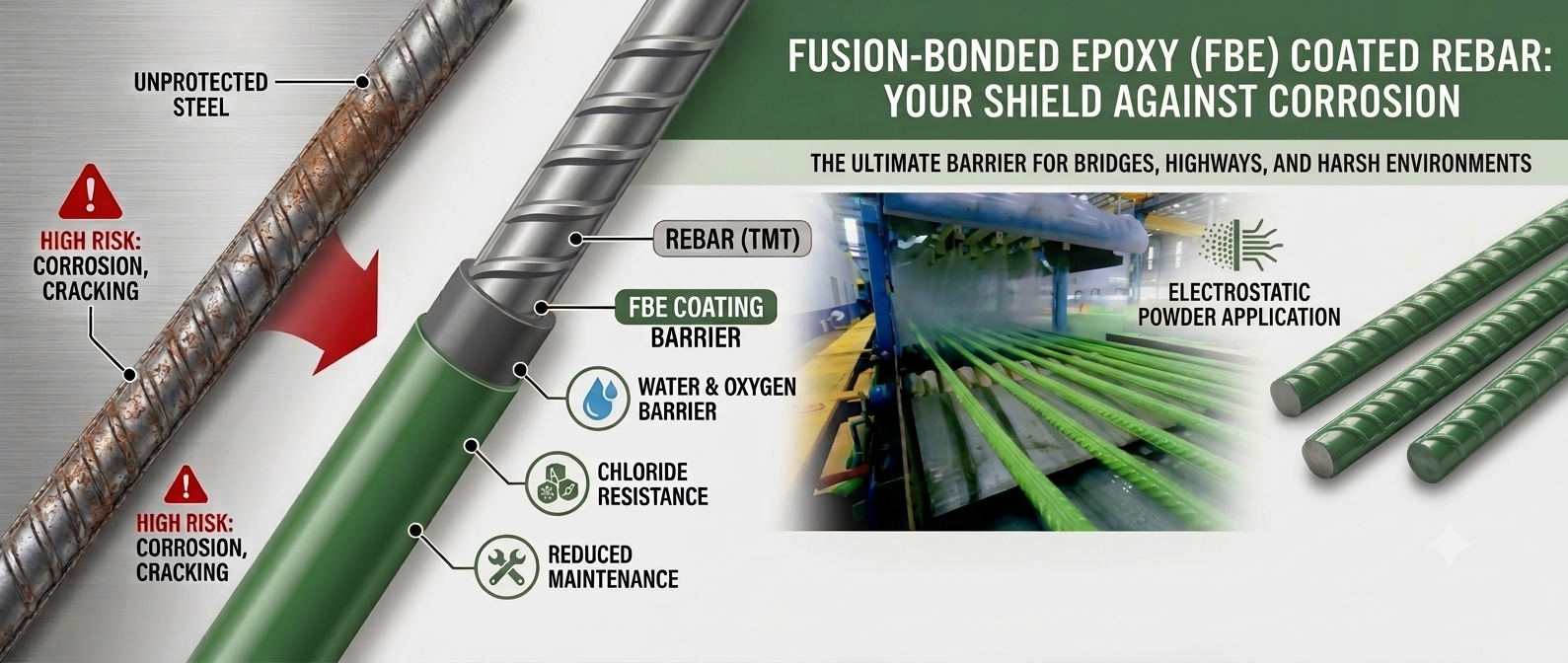 FBE Coated Rebar